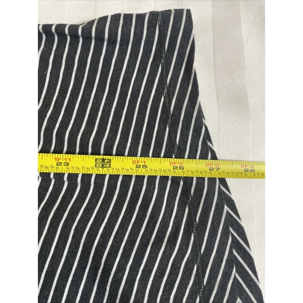 Lululemon To The Point Long Sleeve Womens Size 12 Pima Cotton Loose Yoga Stripe